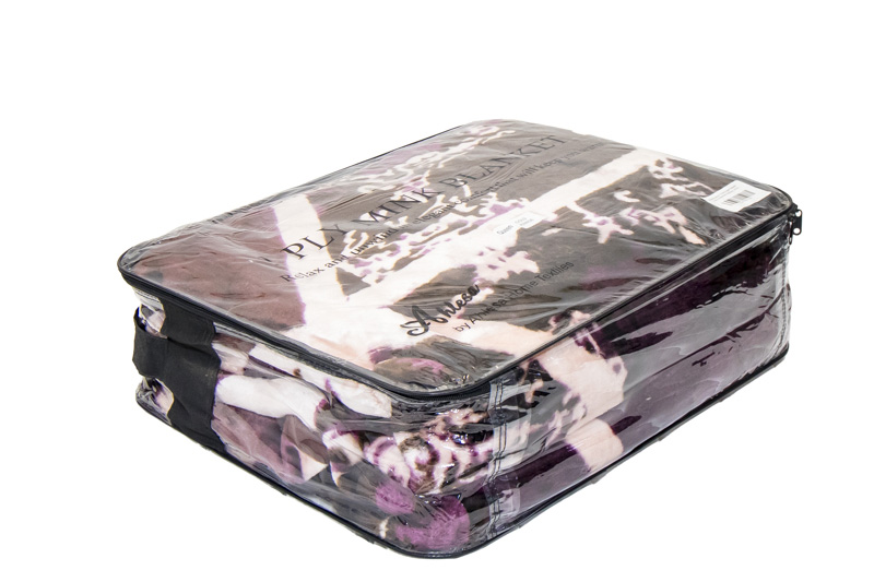 Burgandy Contemporary 1Ply Gold Mink Blanket - Image 3