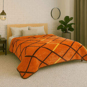 Pastel Trellis 1Ply Gold Mink Blanket