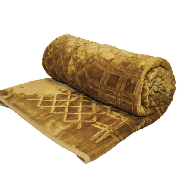 1Ply Silver Embossed Solid Mink Blanket - Queen - Image 20