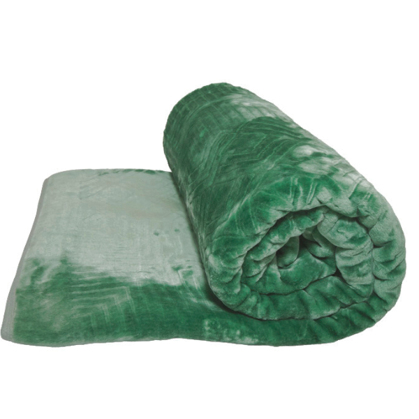 1Ply Silver Embossed Solid Mink Blanket - Queen - Image 18